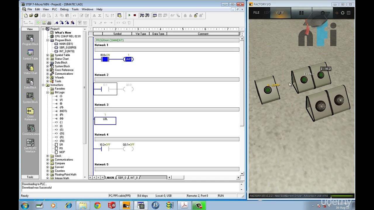 Jump Commands Siemens S7 200 By NfiAutomation. #plc #plcprogramming