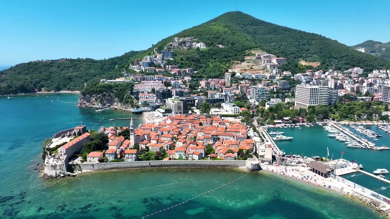 Budva by Drone 🇲🇪 | Montenegro’s Beautiful Coastal City (4K Drone)
