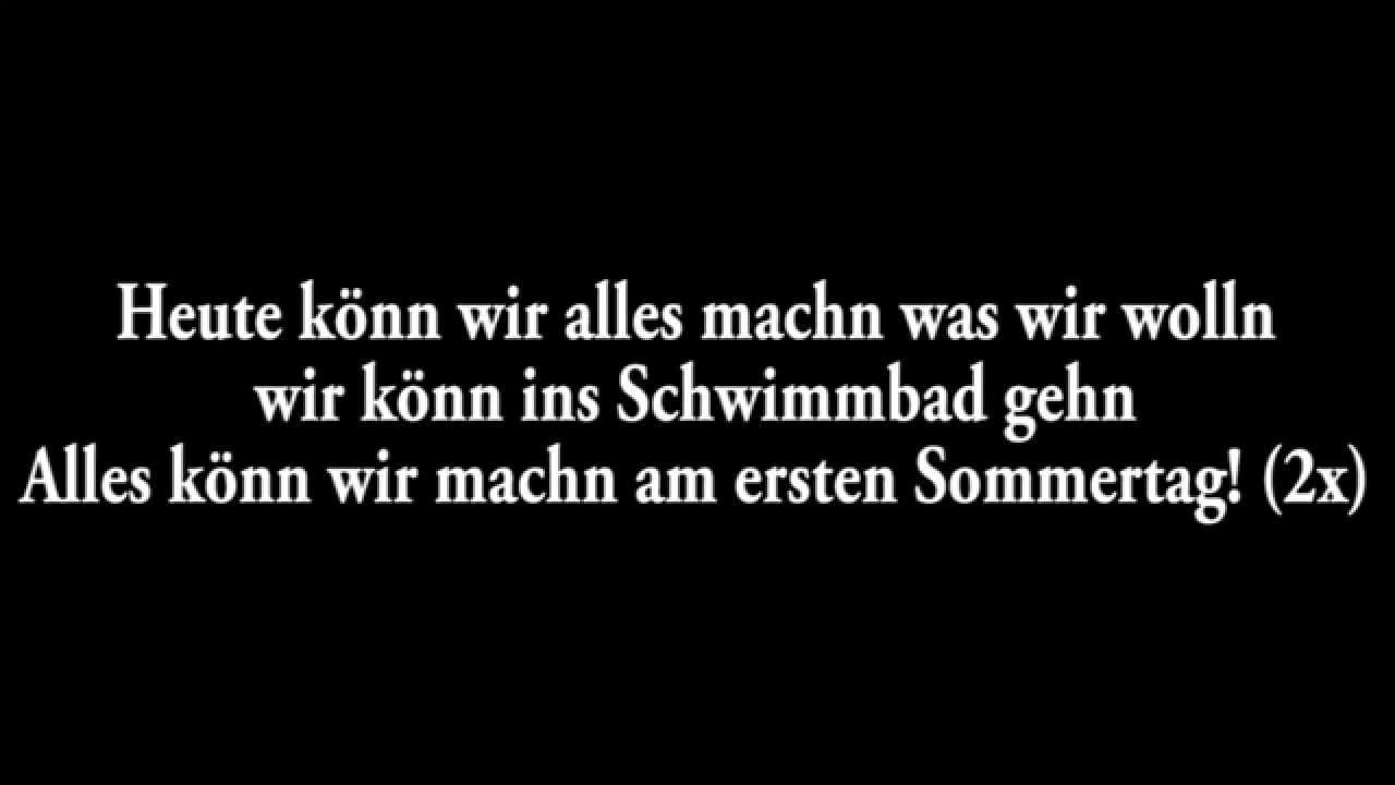 MediaPlay X - Der erste Sommertag (Lyrics)
