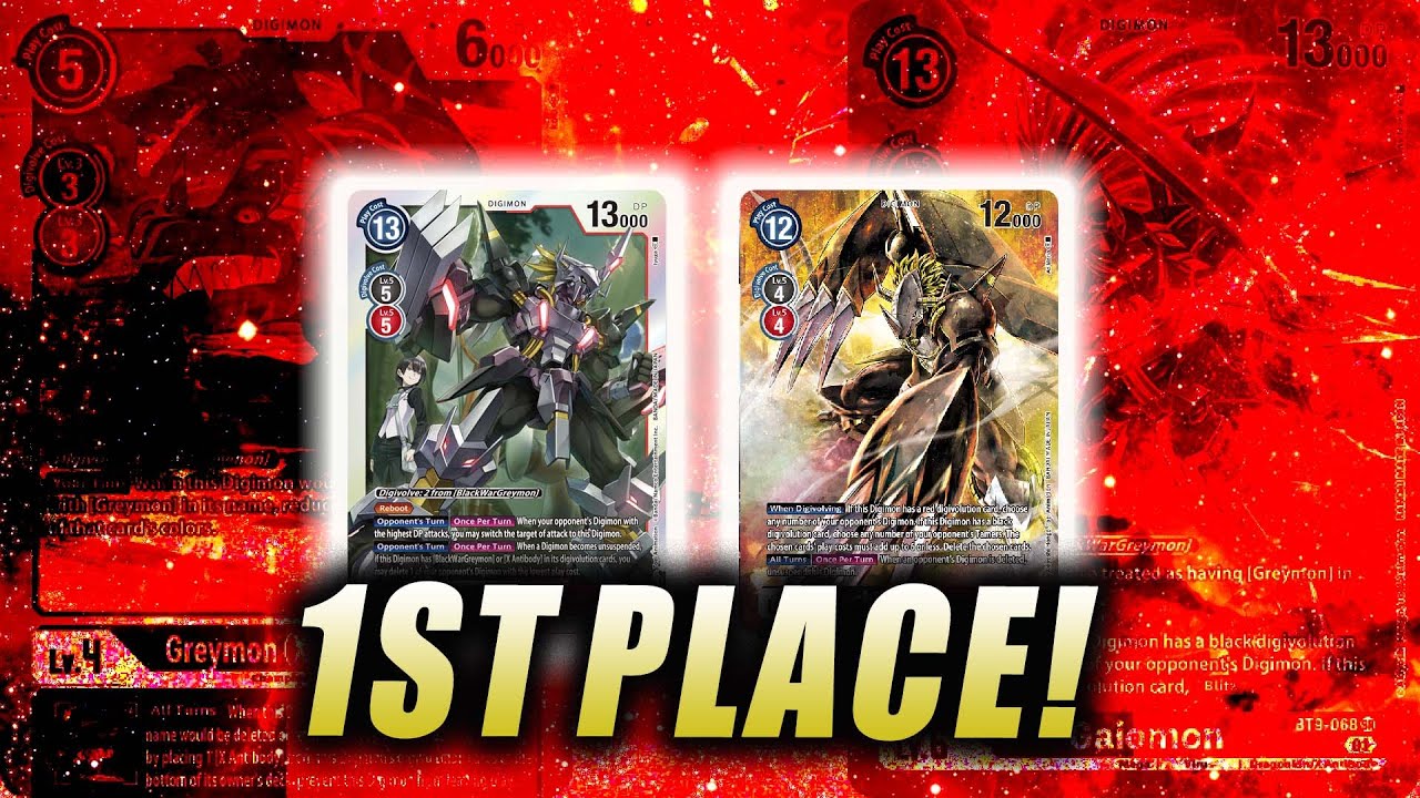 BlackWarGreymon STILL META in EX4! Season 3 Championship Winner! Deck Profile + Analysis