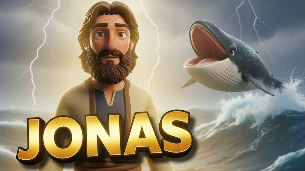 JONAS e o GRANDE PEIXE 🐋 | Lições de Obediência para a Família (Desenho Bíblico)