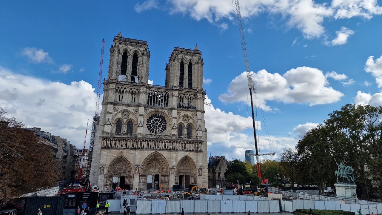 Cathédrale Notre-Dame de Paris,  reconstruction 10 Octobre 2024