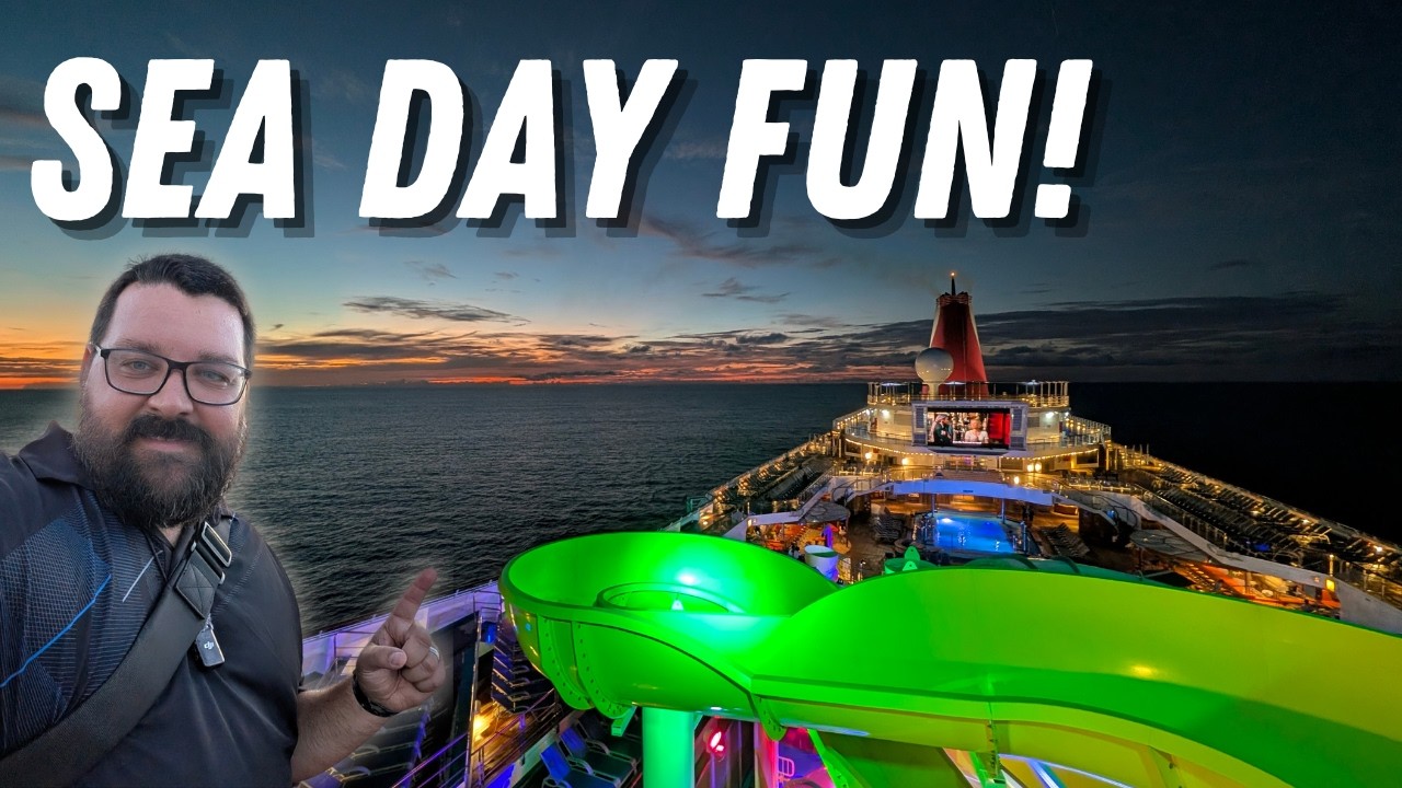 the one with all the music and dancing. carnival freedom sea day vlog