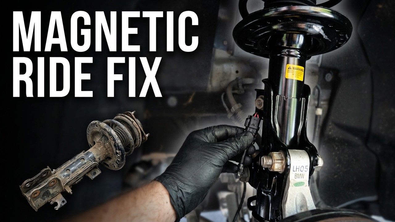 DIY How To Replace 2016  GM Cadillac CTS Front Quick Struts With Magnetic Ride