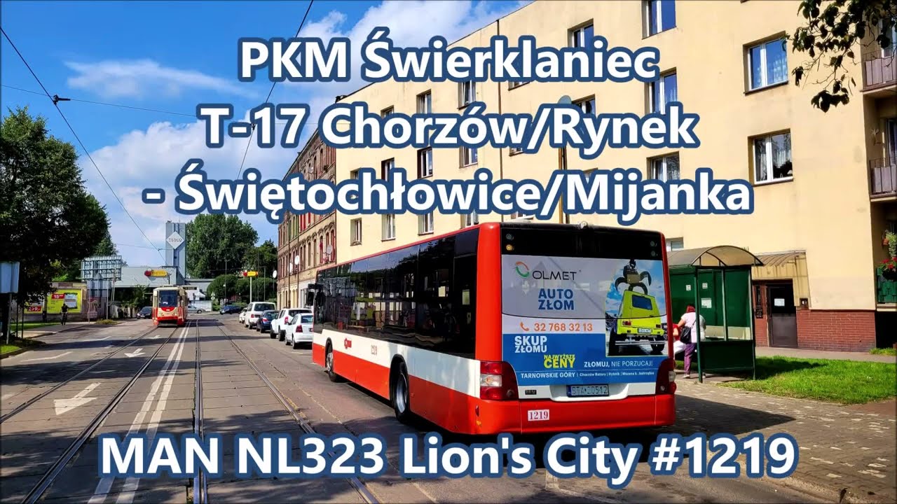 PKM Świerklaniec - linia T-17, MAN NL323 Lion's City #1219