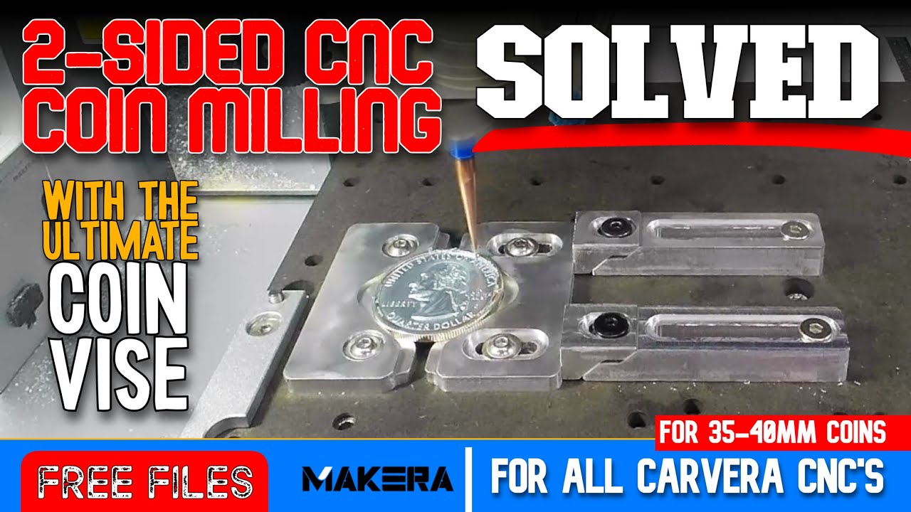 Carvera CNC: лучшие тиски для гравировки монет с двухсторонним ЧПУ-фрезерованием! Мечта любого из...