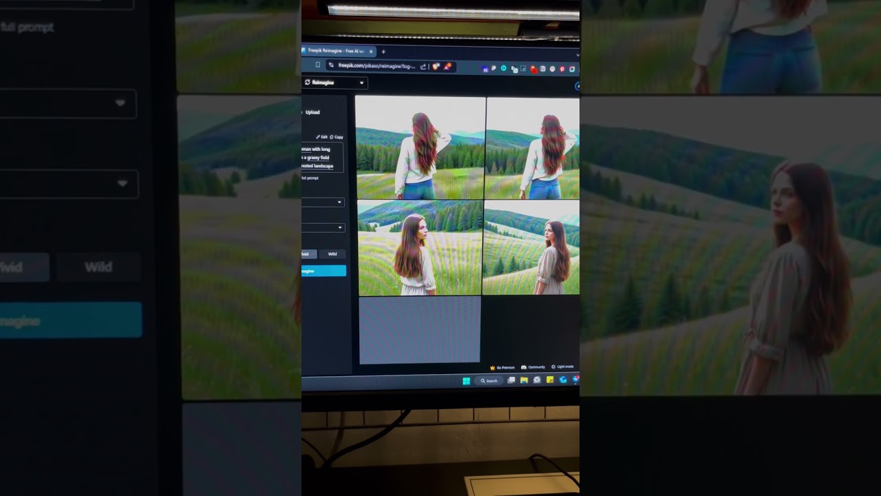 Free AI Image Generator: Freepik Pikaso Reimagine #freepik #design #aitools