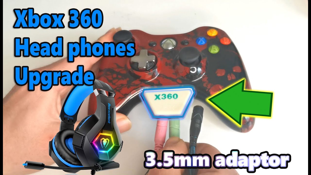 How to upgrade your Xbox 360 headphone's , adapter use 3.5mm Headset