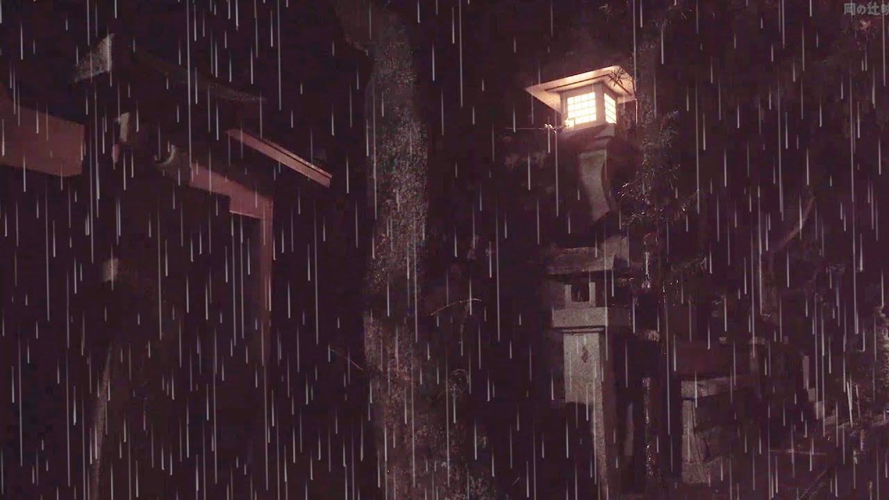 Night Rain with Lanterns | Rain Sounds for Deep Sleep and Rest