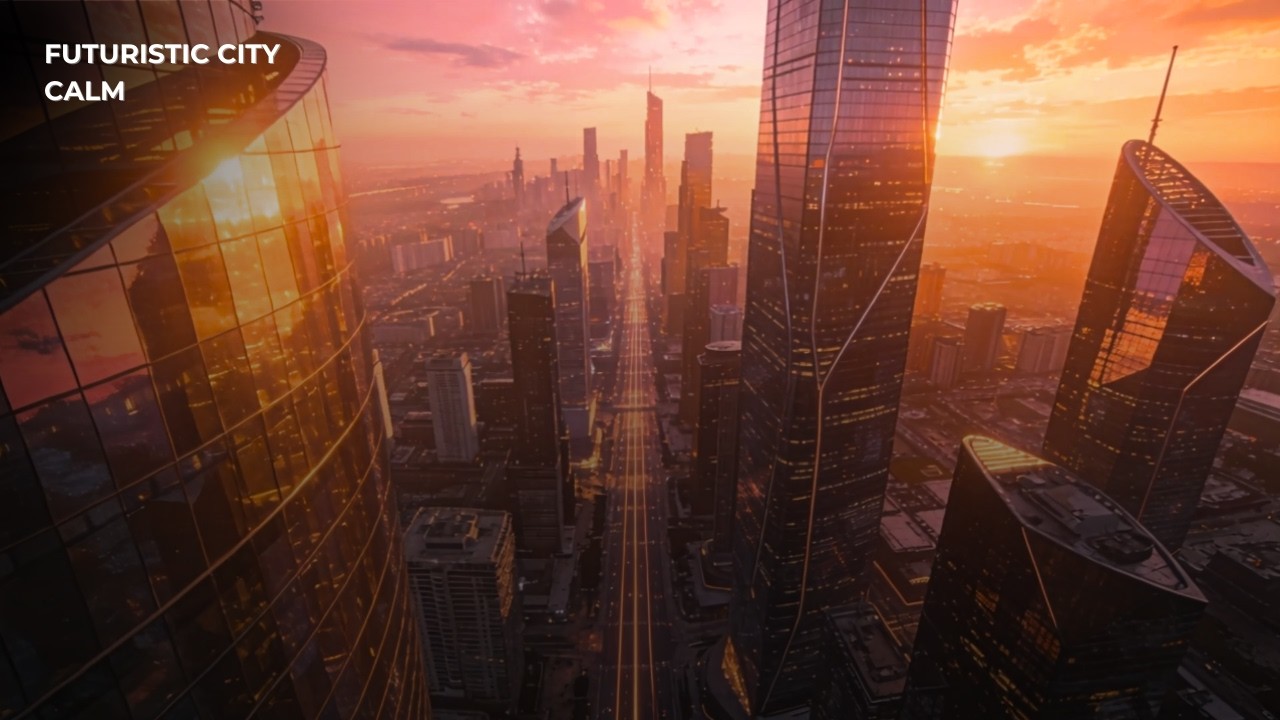 Futuristic Skyline Calm — 1 Hour of Elevated City Views