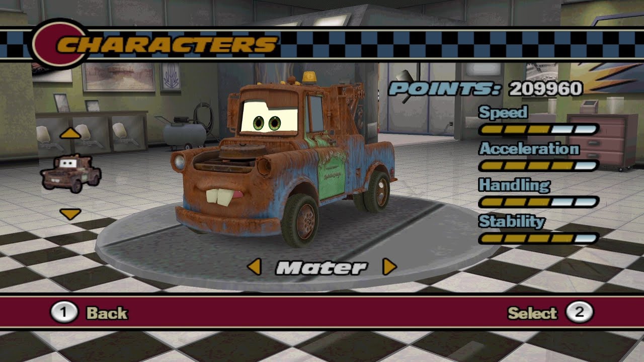 Cars Wii - Mater Gameplay (Dolphin)