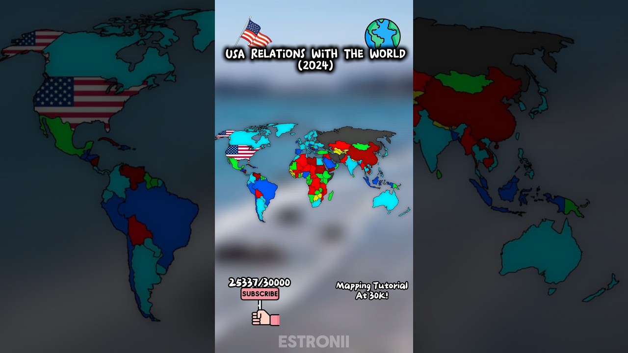 USA Relations With The World 🇺🇸#fyp #usa #peace #shorts
