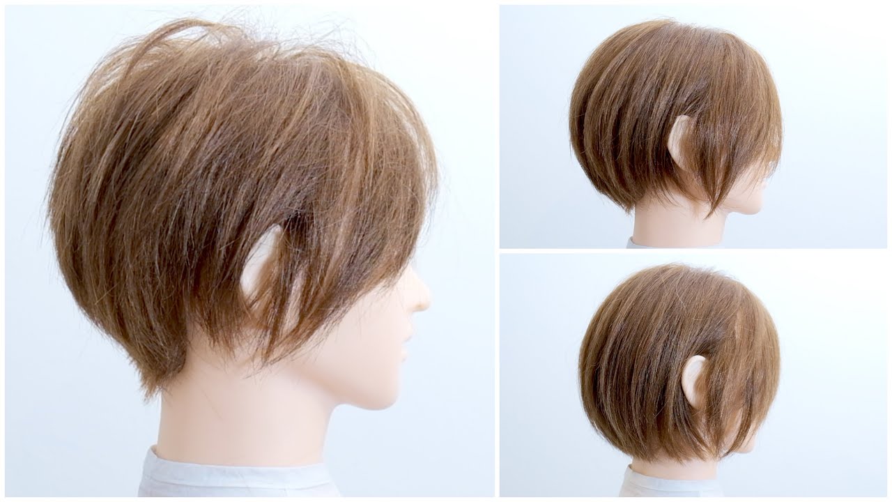 [美容師が伝えるカットの仕方]ボブをショートヘアにカット！|| Self-Haircut Tutorial || How to Cut Your Own Hair || Bob to Short