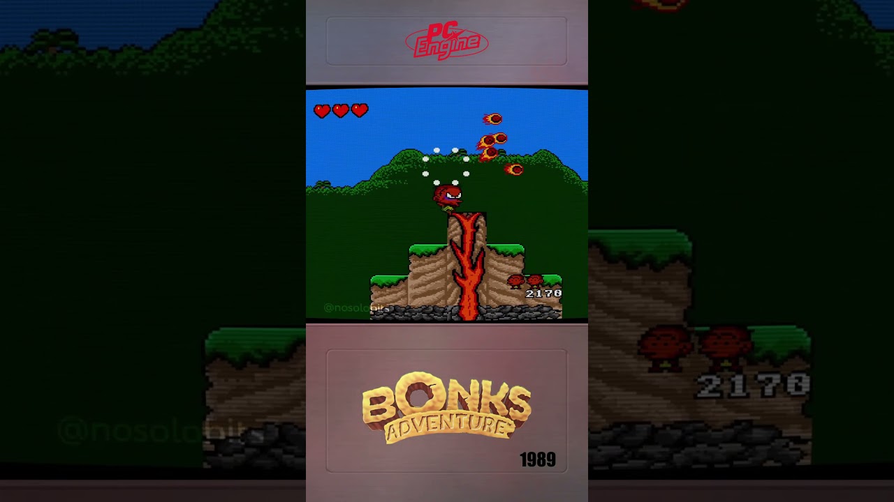 Bonk's Adventure / PC Genjin · PC Engine · Red Company / Atlus, 1989 