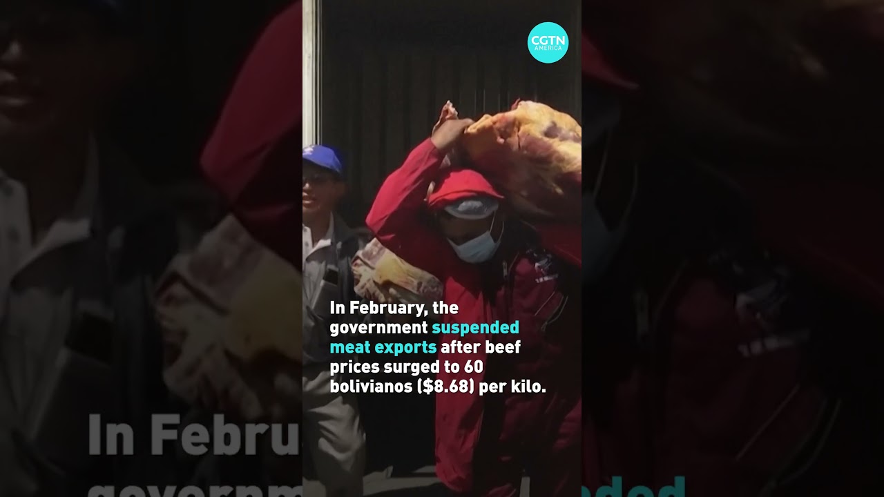 Bolivian butchers protest against inflation