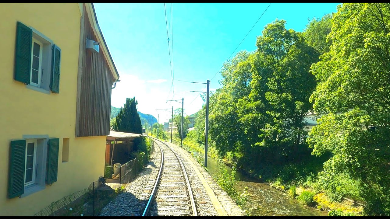 ★ 4K 🇨🇭 Oensingen - Balsthal - Oensingen cab ride, Switzerland [07.2020]