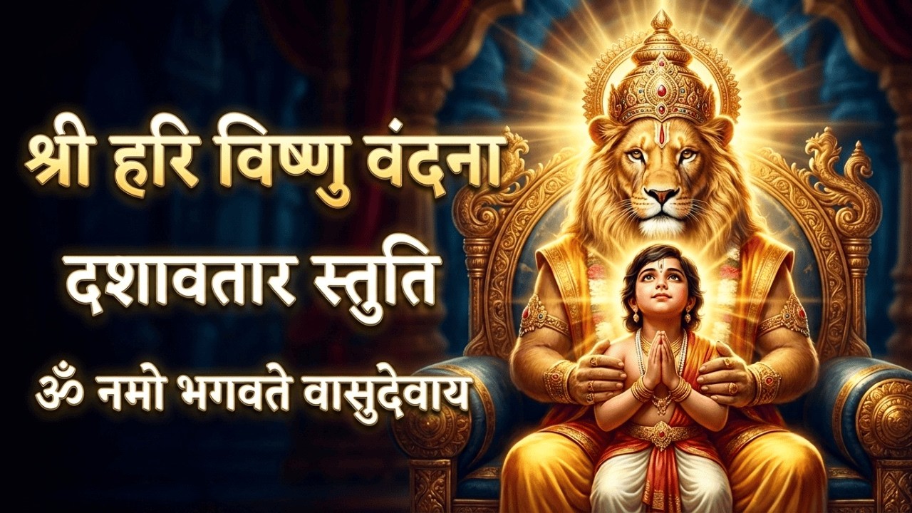 Shri Hari Vishnu Vandana | Om Namo Bhagavate Vasudevaya | दशावतार स्तुति