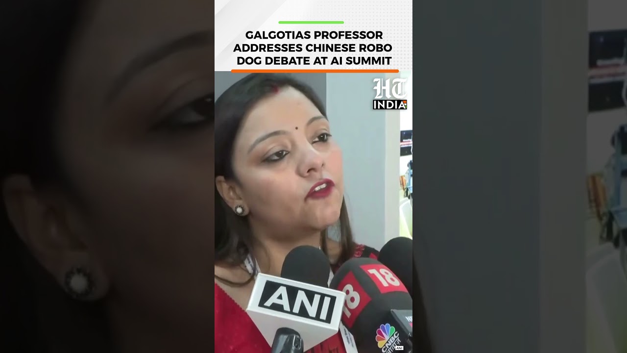 India AI Summit: Galgotias Professor Responds to Chinese Robo Dog Row | HT India