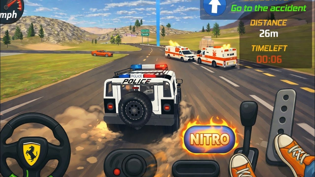 Police Car Chase Simulator 3D - Real City Cop Pursuit | Android Gameplay #4 | Darcrays Play
