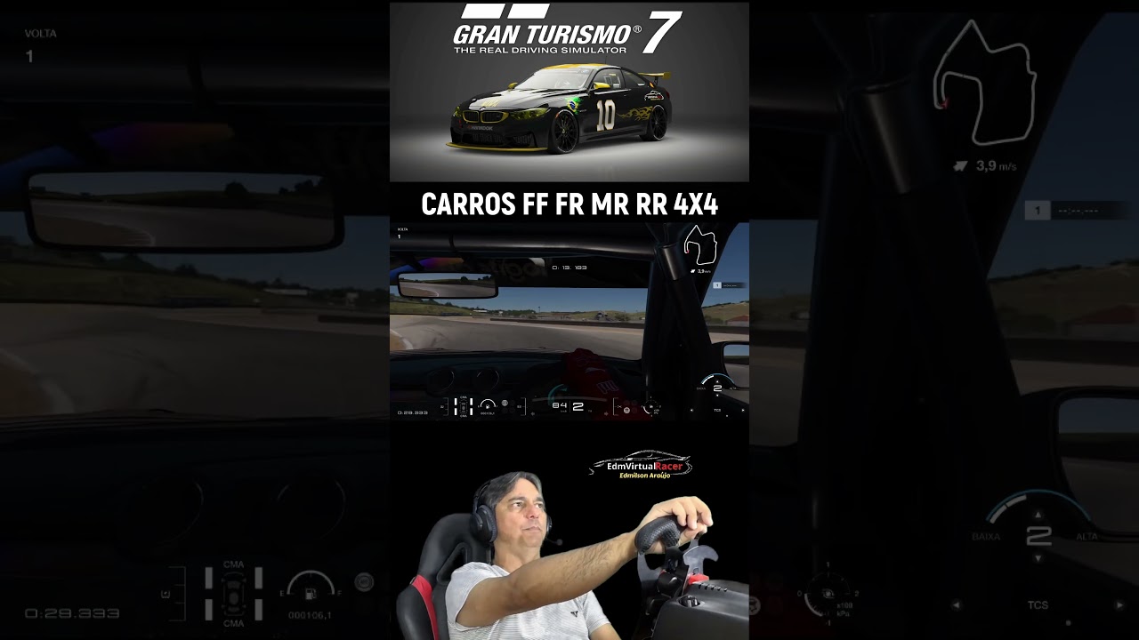 Qual a diferen&ccedil;a Entre Carros FF FR MR 4X4 ou RR no Gran Turismo 7 #ps5 #gt7 #racing #gameplay
