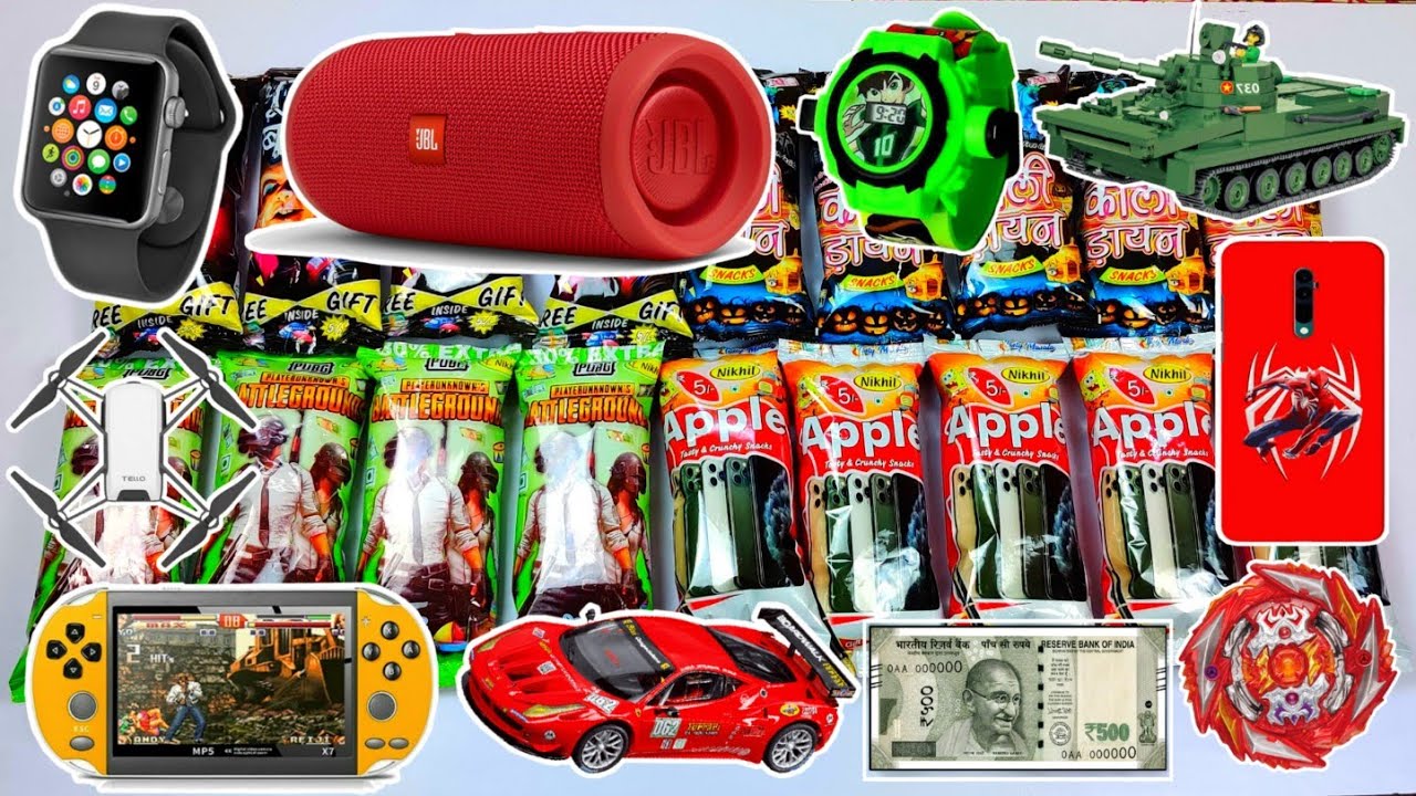 Latest collection of snacks with free gifts inside unboxing 😱 itne sare gifts nikal gaye😍Moj ho gai