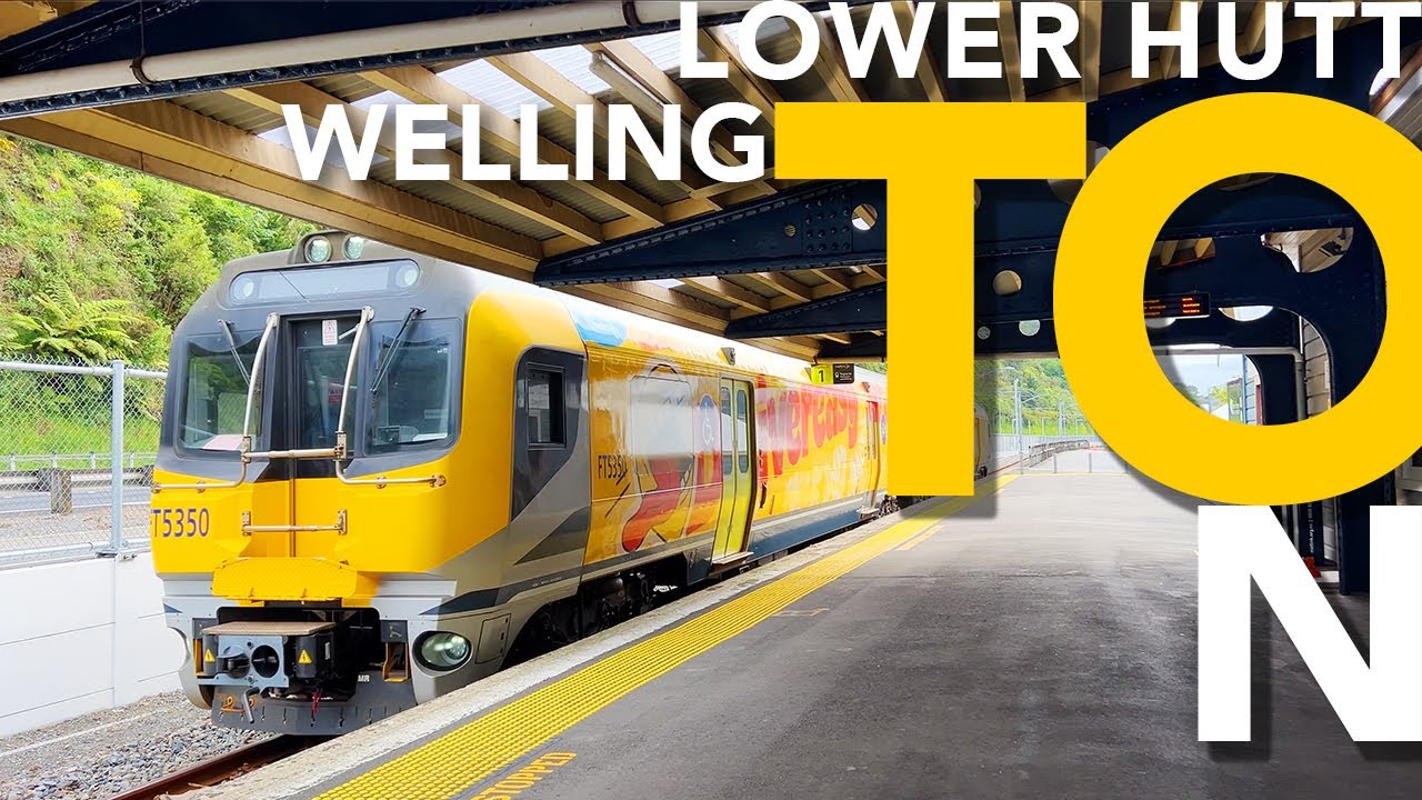 Train trip from Lower Hutt to Wellington CBD | New Zealand 2024