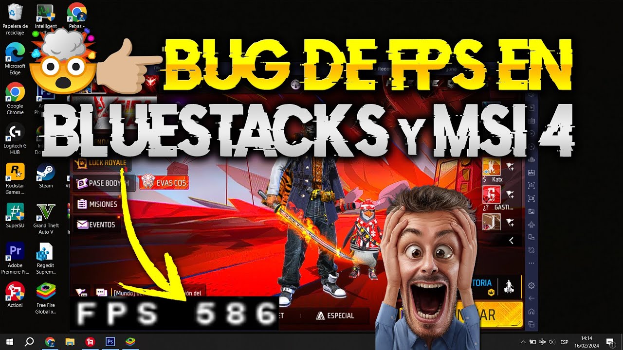 🚨 BUG de FPS EN BLUESTACKS y MSI App Player 4 - FREE FIRE + 240 FPS🤯