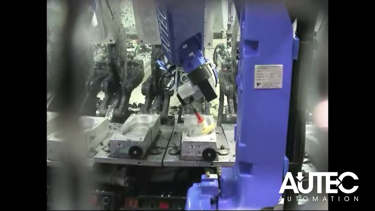 AUTEC:    n°16 Release Robots at work  . Automatic PU Soles Production.   Year  2008.