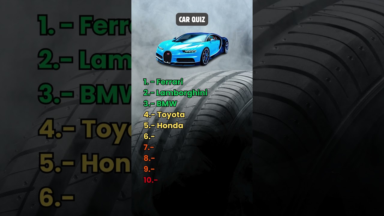 Guess 10/10 cars #guess #car #automobile #quiz #challenge #trivia
