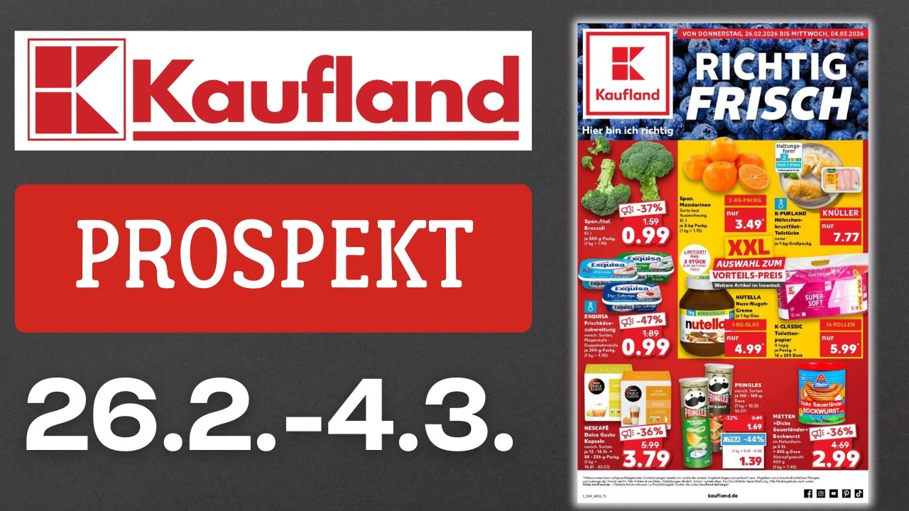 KAUFLAND Angebote ab 26.2.2026 🛒 Die besten Knaller im neuen Prospekt! 🔥 #kaufland