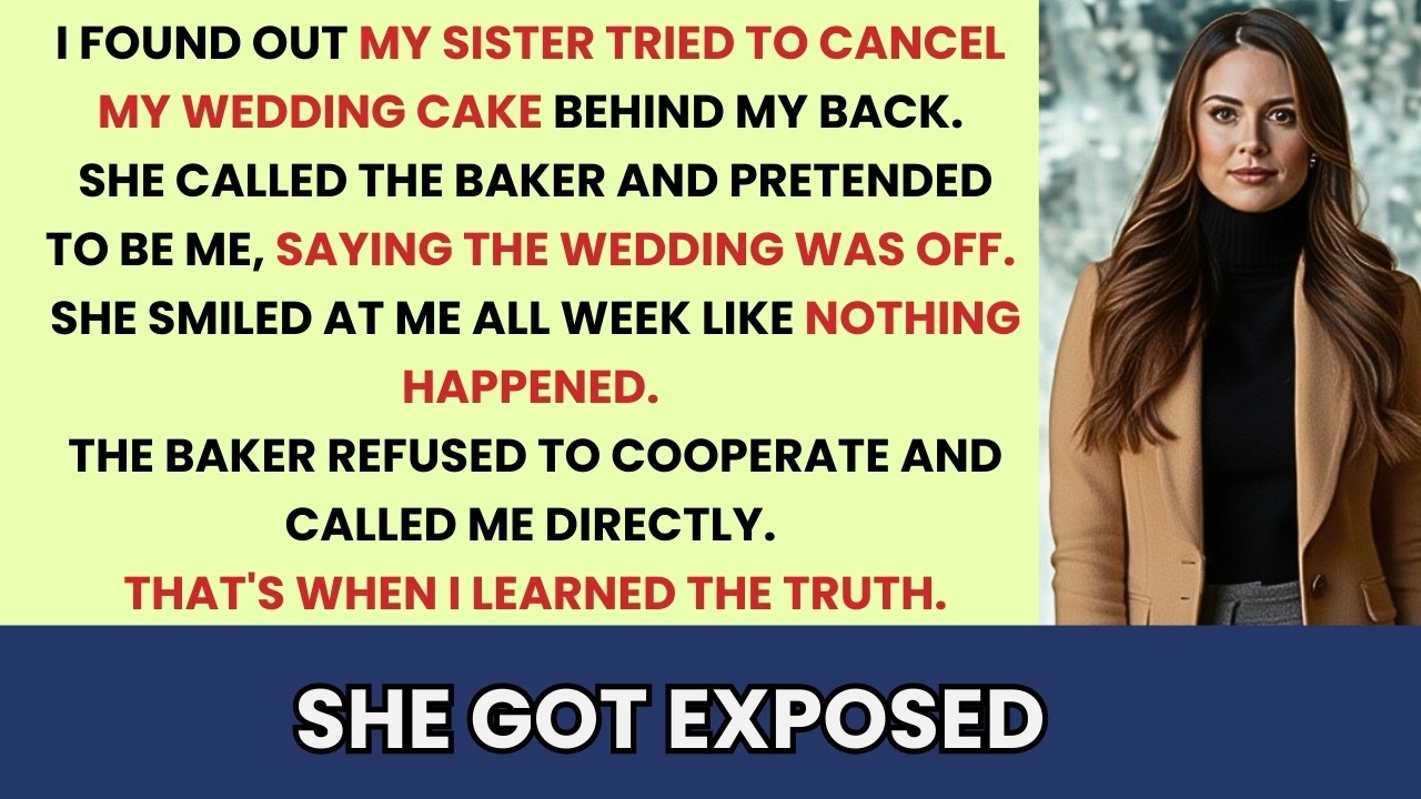 My Sister Tried To Cancel My Wedding Cake — The Baker Refused To Cooperate