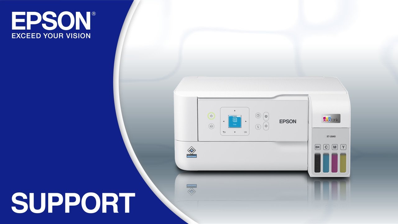 Epson EcoTank ET-2840 | Wireless Setup Using the Control Panel