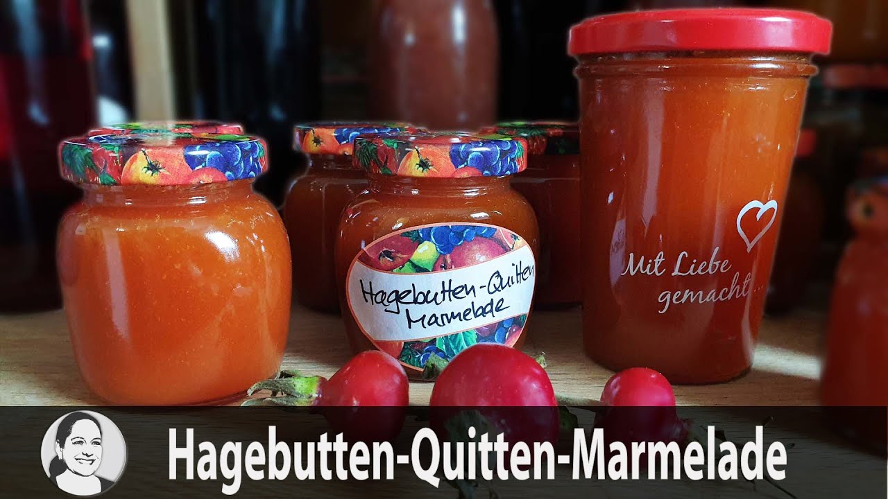 Hagebutten verarbeiten ganz einfach - Hagebutten-Quitten-Marmelade