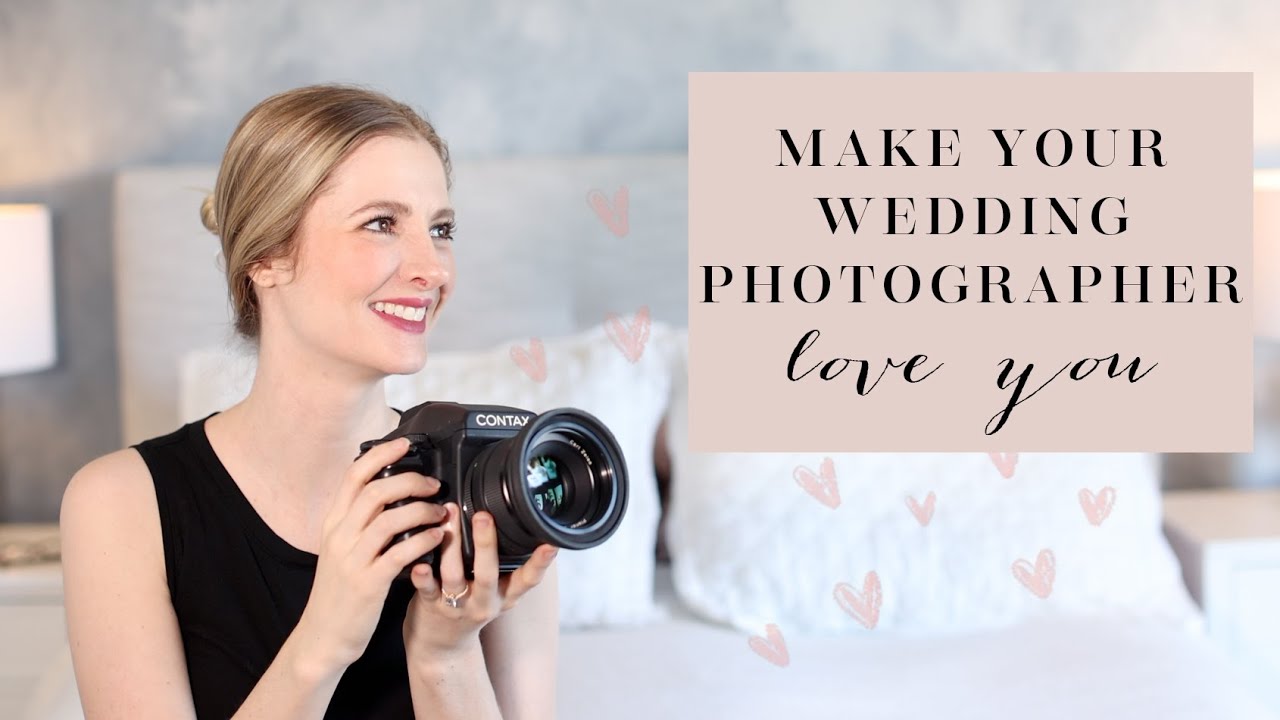 Make Your Wedding Photographer Love You - Here's How!