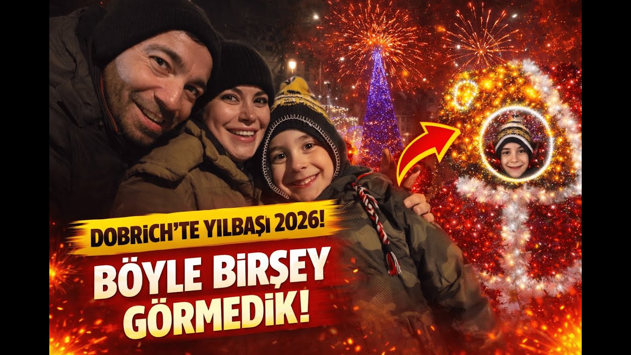 Dobrich’te Yılbaşı 2026 Yılbaşı Kutlaması 🎆 Bulgaristan Yılbaşı Vlogu | BG