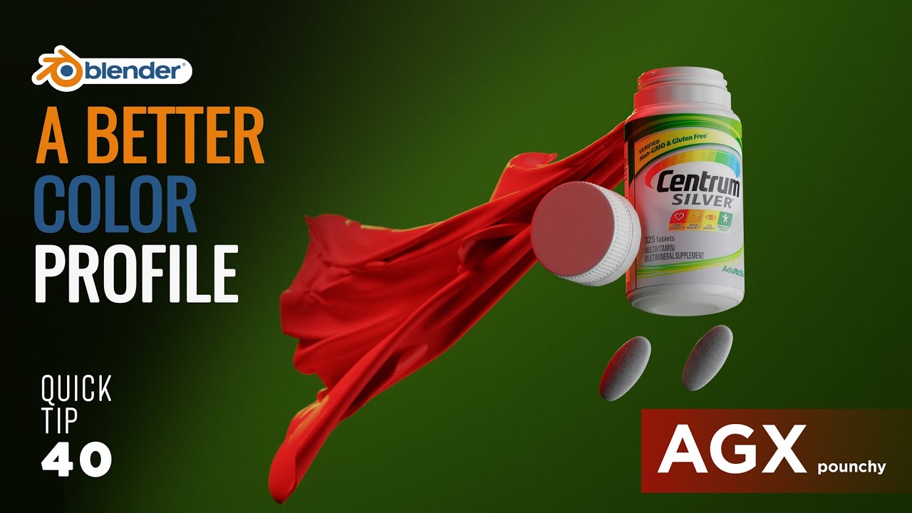 AGX color proflie, a better color management in Blender (Quick Blender Tip 40)