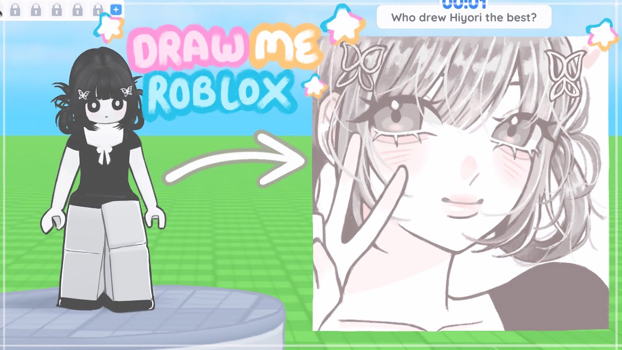 Рисуем аватары людей в DRAW ME pt.5 | ROBLOX |