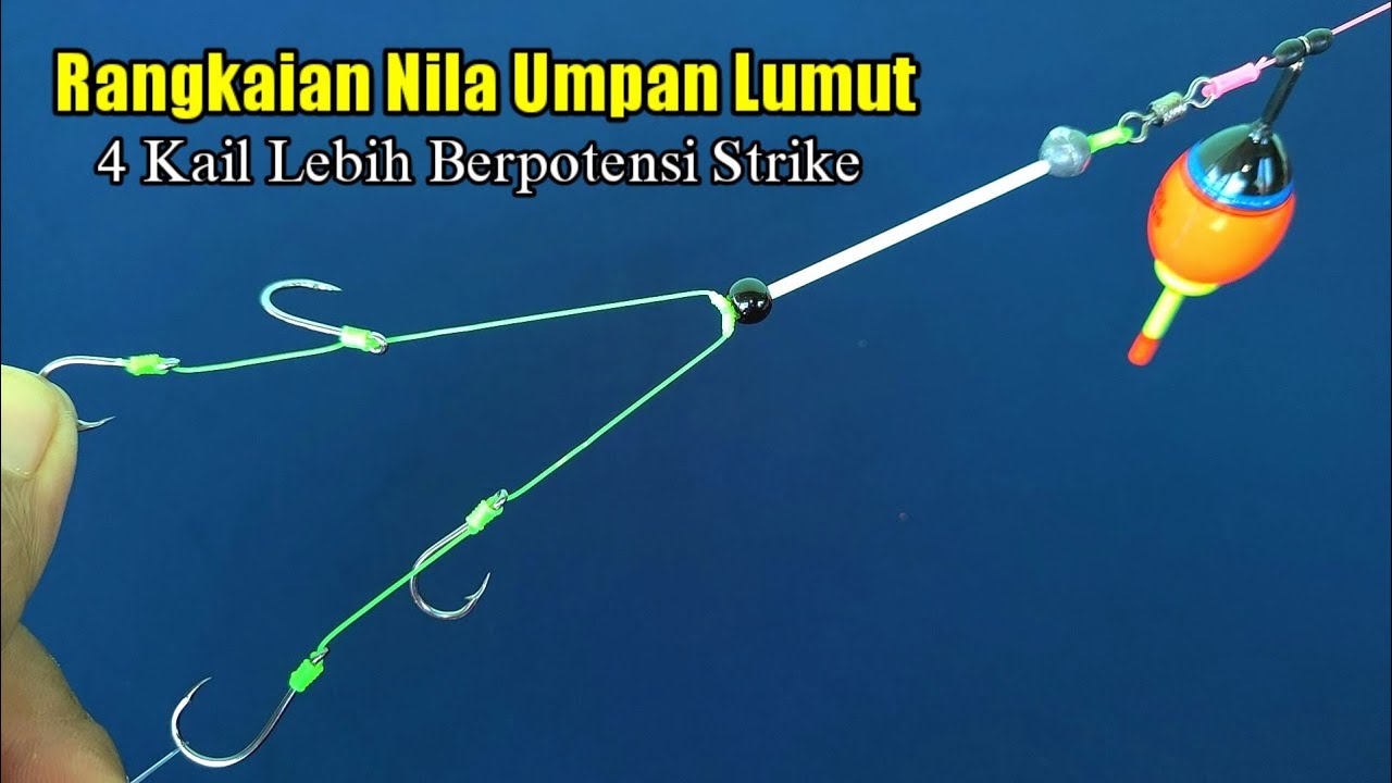 Cara mudah membuat rangkaian pancing Nila umpan lumut