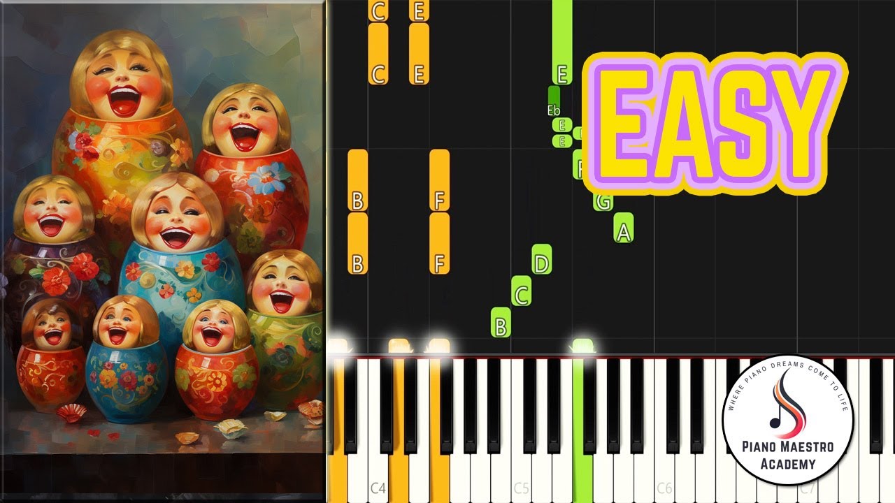 Katyusha - Easy Piano Tutorial - Beginner