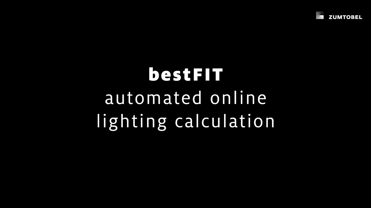 bestFIT &ndash; automated online lighting calculation for standard-compliant lighting solutions
