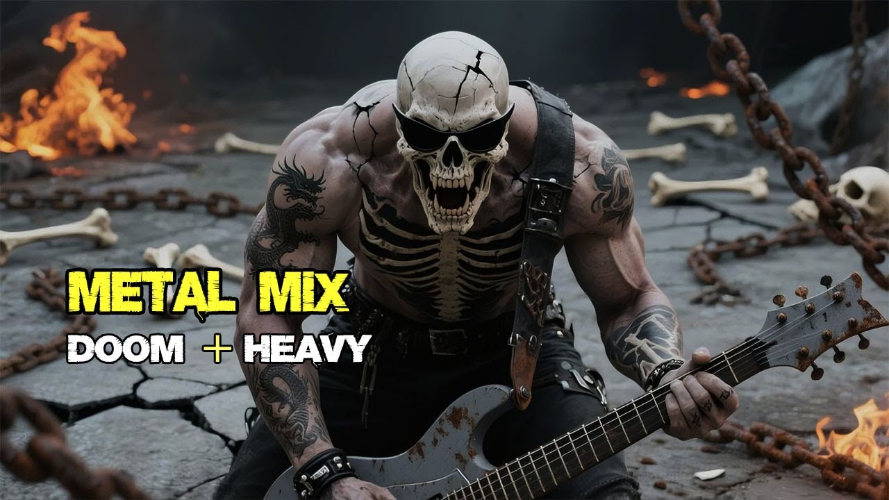 Crushing Doom-Heavy Metal - Militant Riffs and Bass-Driven Fury | Metal Instrumental Mix