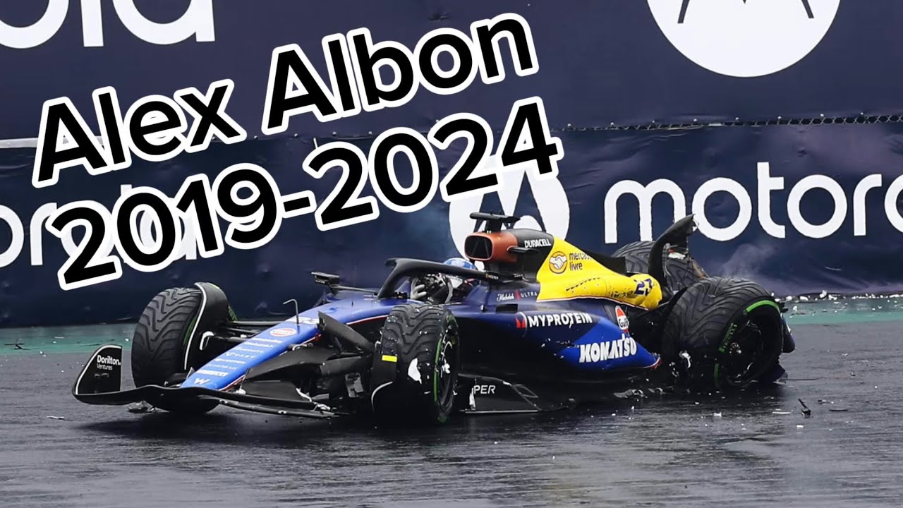 Alex Albon F1 Spins & Crashes 2019-2024