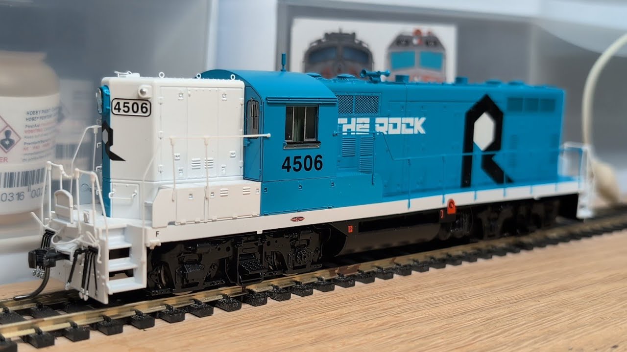Sound and light function test - Athearn Genesis Rock Island GP7R with ESU Loksound #hoscale 