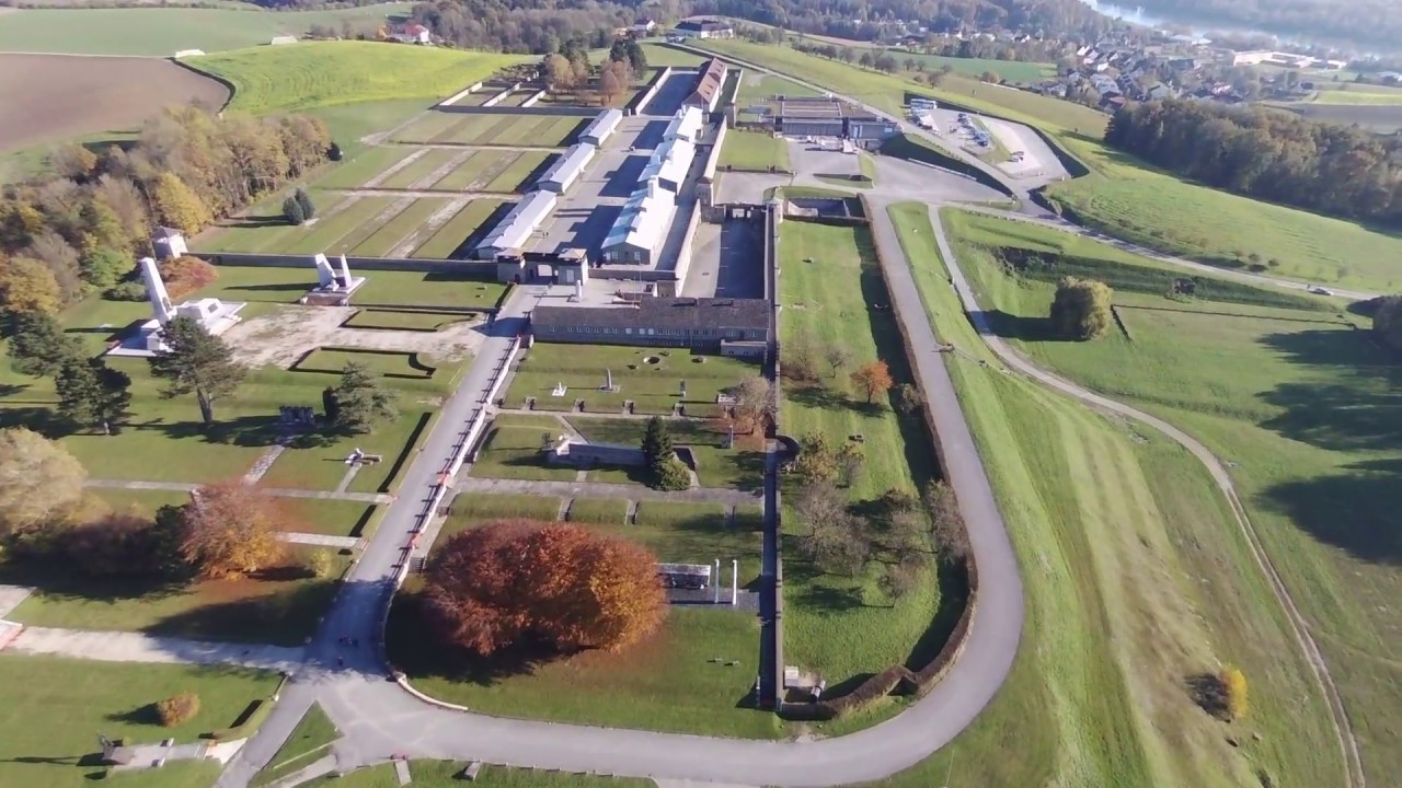 Mauthausen KZ Gedenkstätte Luftaufnahme