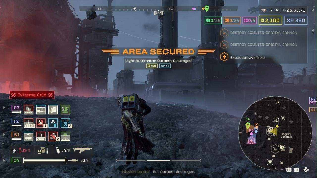 HELLDIVERS 2 Light Automaton Outpost Destroyed Mission in CYBERSTAN