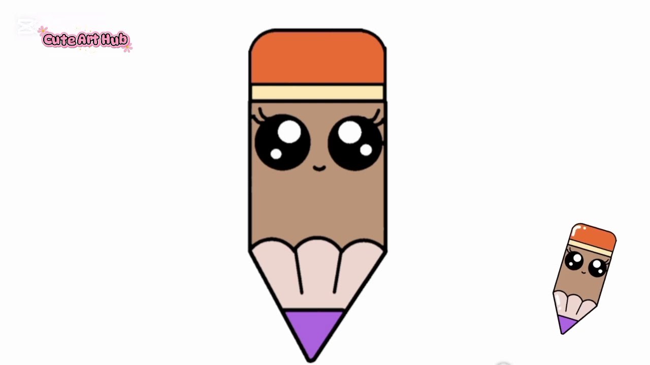 How to Draw a Cute Pencil..