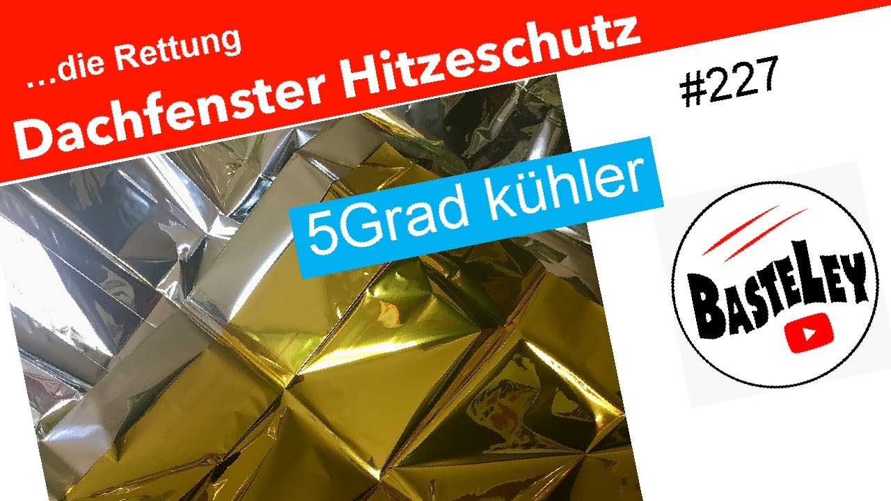 Dachfenster Hitzeschutz Rettungsdecke #227