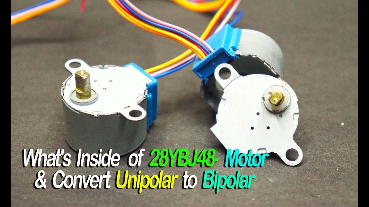 What's Inside of 28YBJ-48 Motor & Convert Unipolar to Bipolar.