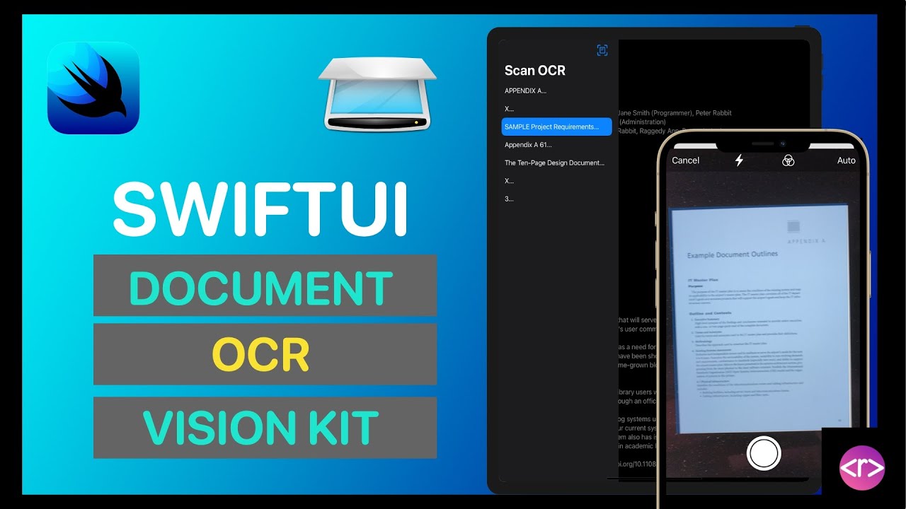SwiftUI : Build Document OCR App using VisionKit & Vision Framework | Swift UI 2.0