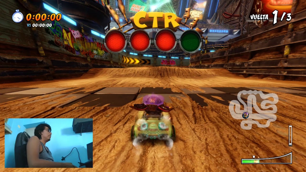 Guía para vencer a los desarrolladores #12 - Circuito Tiny - CTR Nitro Fueled | Nintendo Switch